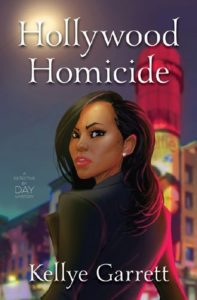 Hollywood Homicide cover image: a young black woman looking over her shoulder