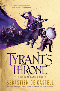 cover of Tyrant's Throne by Sebastien de Castell