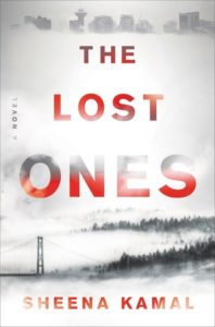 The Lost Ones cover image: a foggy landscape with city skyscrapers on top and a bridge and forest at the bottom