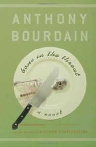 cover image: light green background with white dinner plate with a skeleton on it and a knife cutting off the head