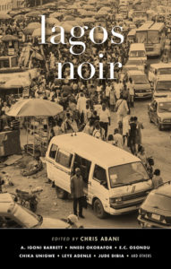 cover image: black and white photo of a street in Lagos filled with cars and Nigerians walking