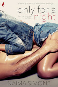 cover of only for a night by naima simone