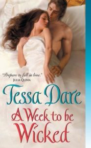 cover of a week to be wicked by tessa dare