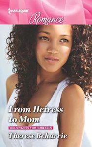 cover of from heiress to mom by therese beharrie