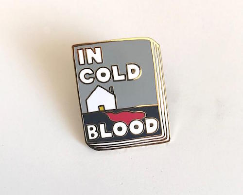In Cold Blood enamel book cover pin
