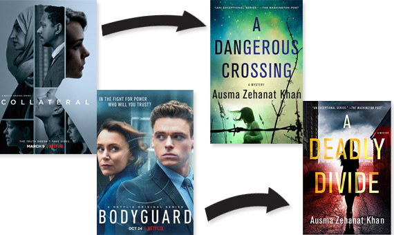 Collateral Bodyguard posters A Dangerous Crossing and A Deadly Divide cover images