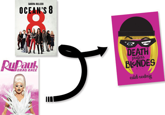 RuPaul Drag Race Ocean's 8 film posters Death Prefers Blondes cover image