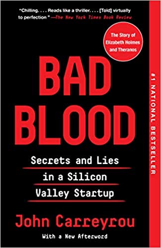 cover image of Bad Blood by John Carreyrou
