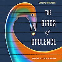 A graphic of the cover of The Birds of Opulence