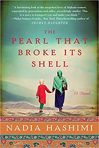 cover of The Pearl That Broke Its Shell by Nadia Hashimi showing an Afghan woman holding a child's hand