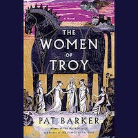 A graphic of the cover of The Women of Troy
