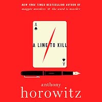 A graphic of the cover of A Line About Killing