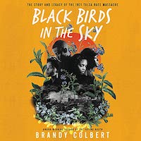A graphic of the cover of Black Birds in the Sky