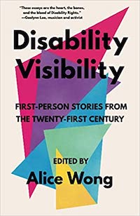 A graphic of the cover of Disability Visibility