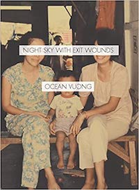 A graphic of the cover of Night Sky with Exit Wounds by Ocean Vuong
