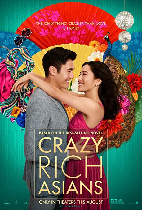 movie poster for crazy rich asians, featuring Constance Wu and Henry Golding
