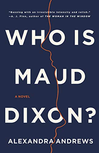 cover of who is maud dixon by alexandra andrews, blue with large white font
