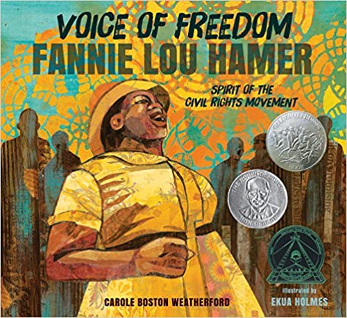 cover of Voice of Freedom- Fannie Lou Hamer by Carole Boston Weatherford