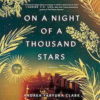 A graphic of the cover of On a Night of a Thousand Stars by Andrea Yaryura Clark