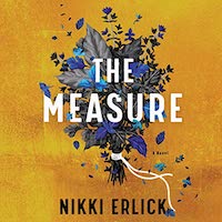 A graphic of the cover of The Measure by Nikki Erlick