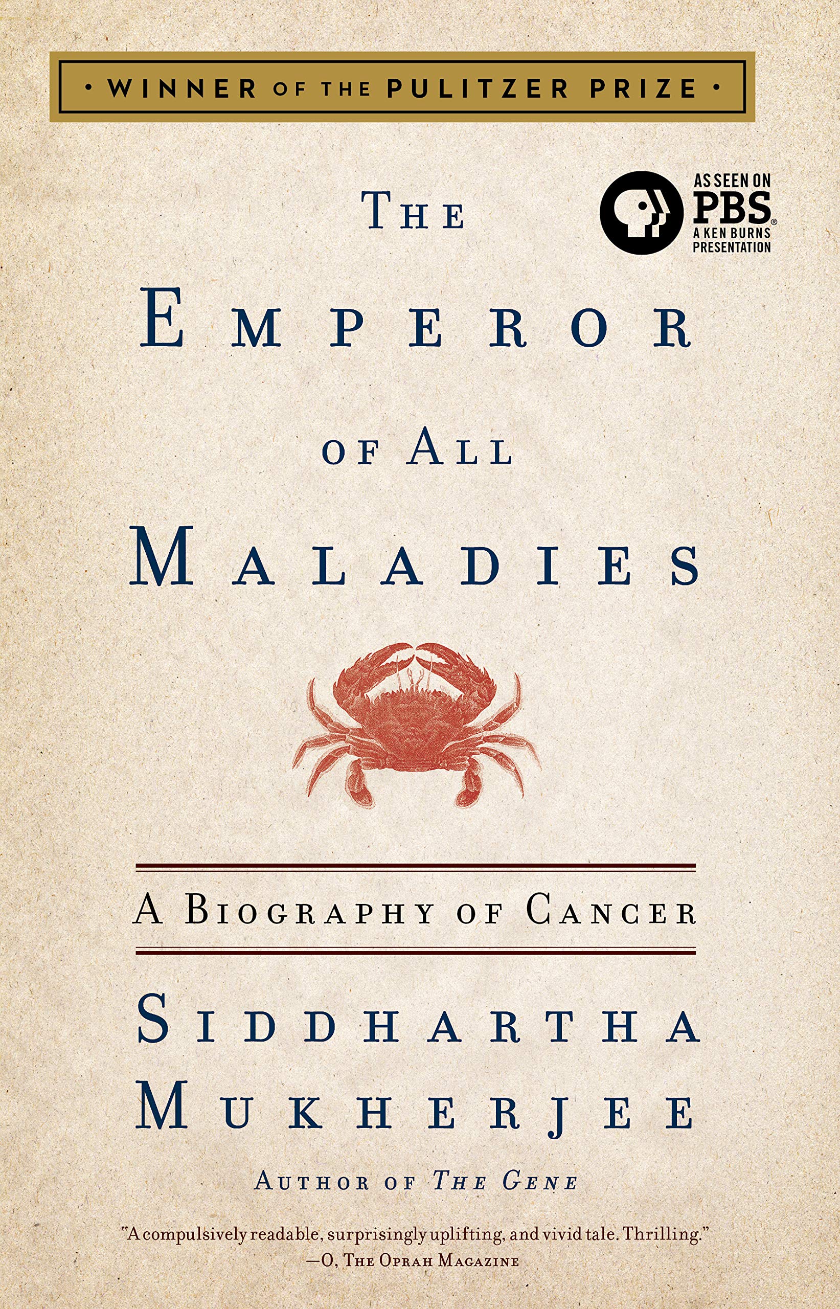 book cover the emperor of all maladies
