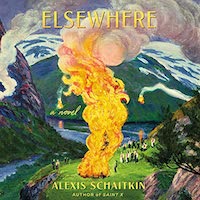 A graphic of the cover of Elsewhere by Alexis Schaitkin