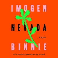 A graphic of the cover of Nevada by Imogen Binnie