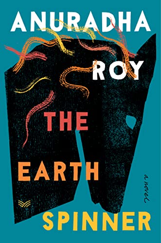 cover of The Earthspinner by Anuradha Roy; illustration of a horse's head