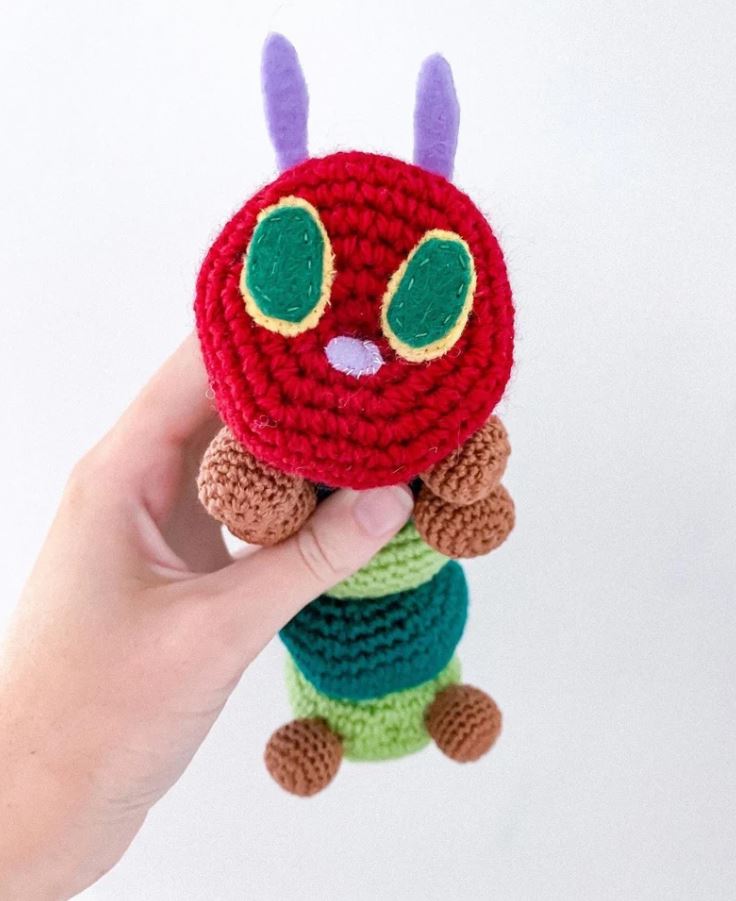 The Very Hungry Caterpillar Crochet by WildPoppyDesignsShop