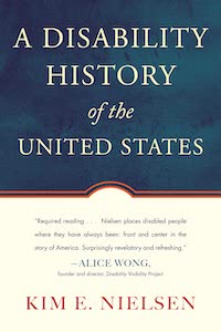 A graphic of the cover of Disability History of the United States