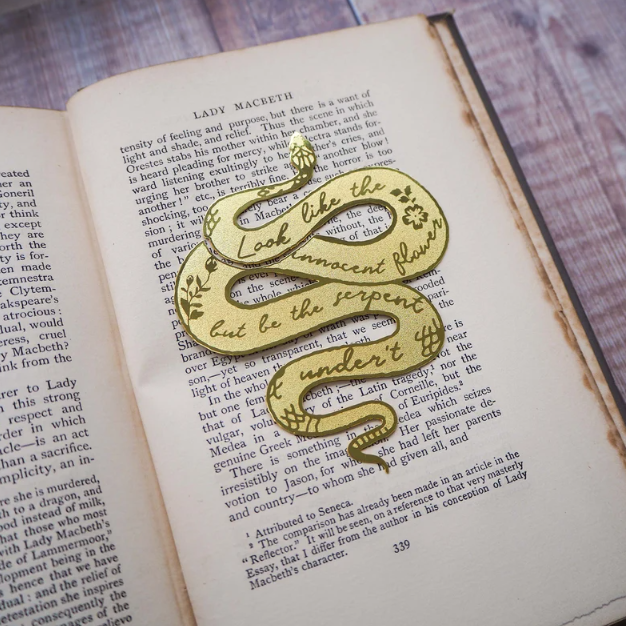 Brass Lady Macbeth Bookmark from Literary Emporium on Etsy