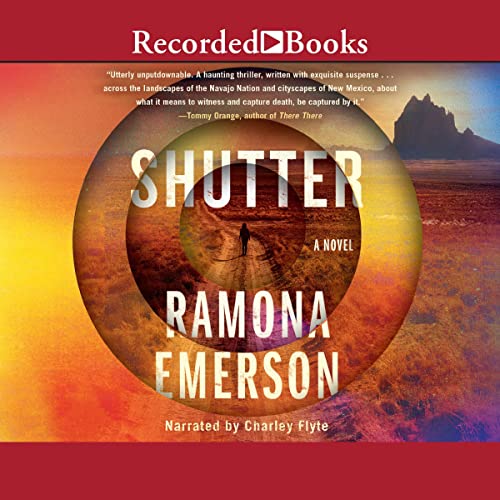 A graphic of the cover of Shutter by Ramona Emerson