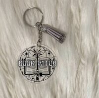 picture of book witch keychain