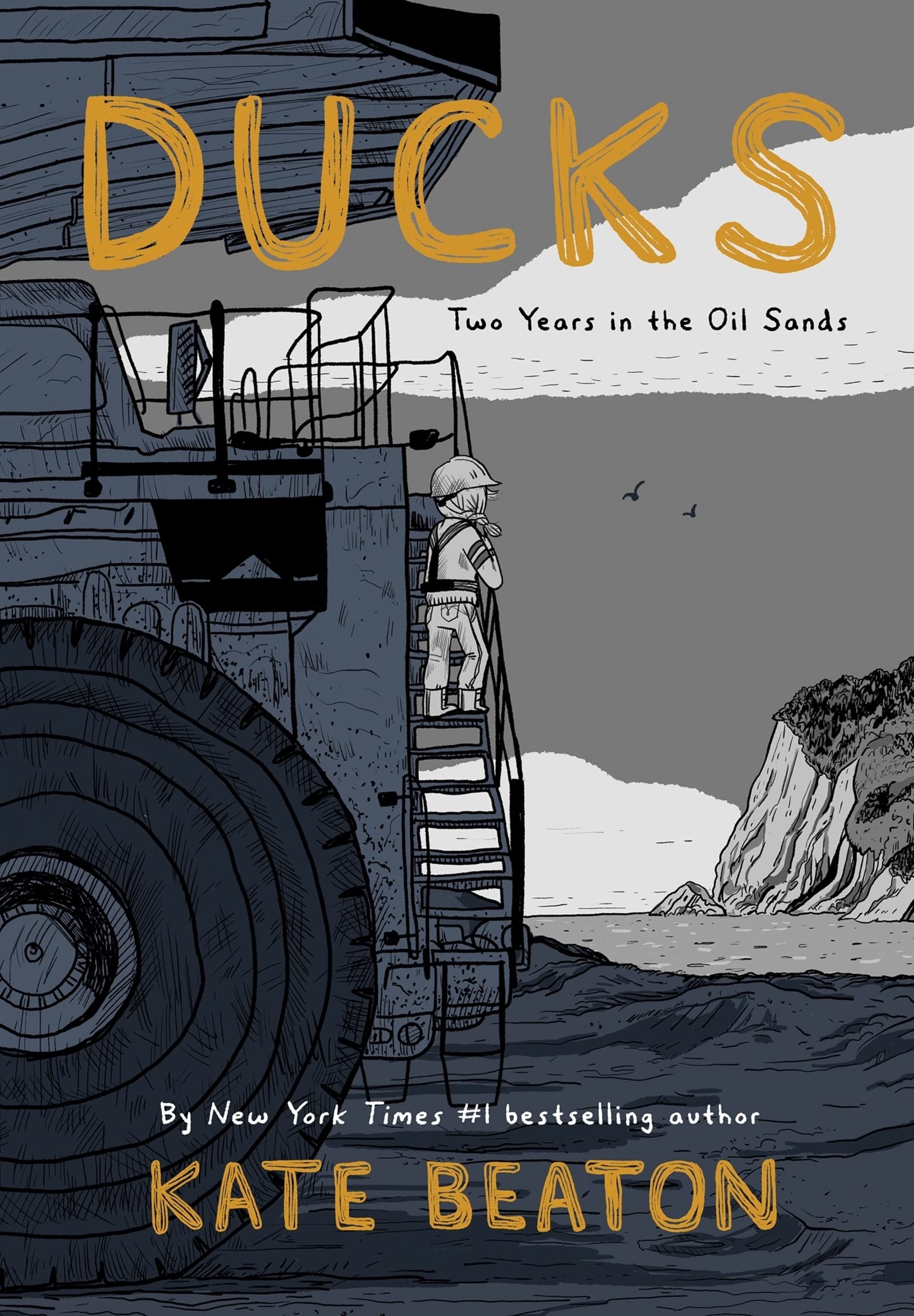 A graphic of the cover of Ducks: Two Years in the Oil Sands by Kate Beaton