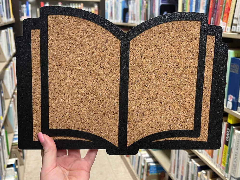 book cork board