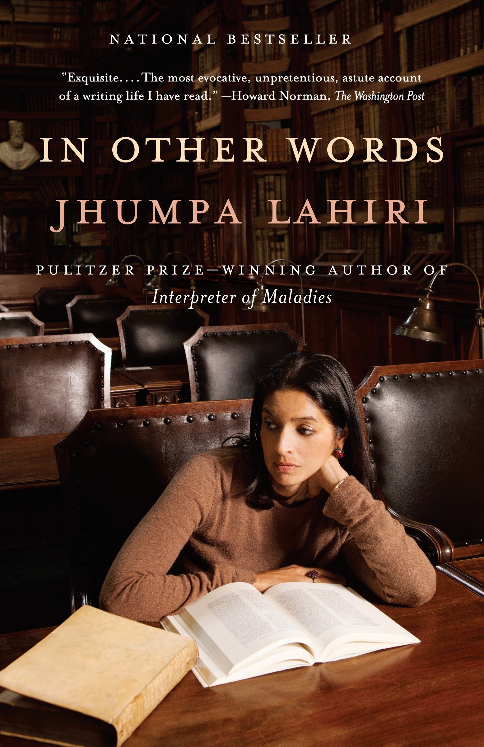 book cover in other words by jhumpa lahiri