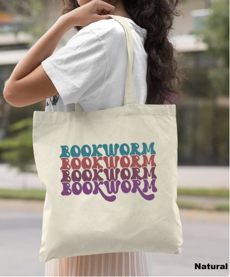 bookworm tote bag