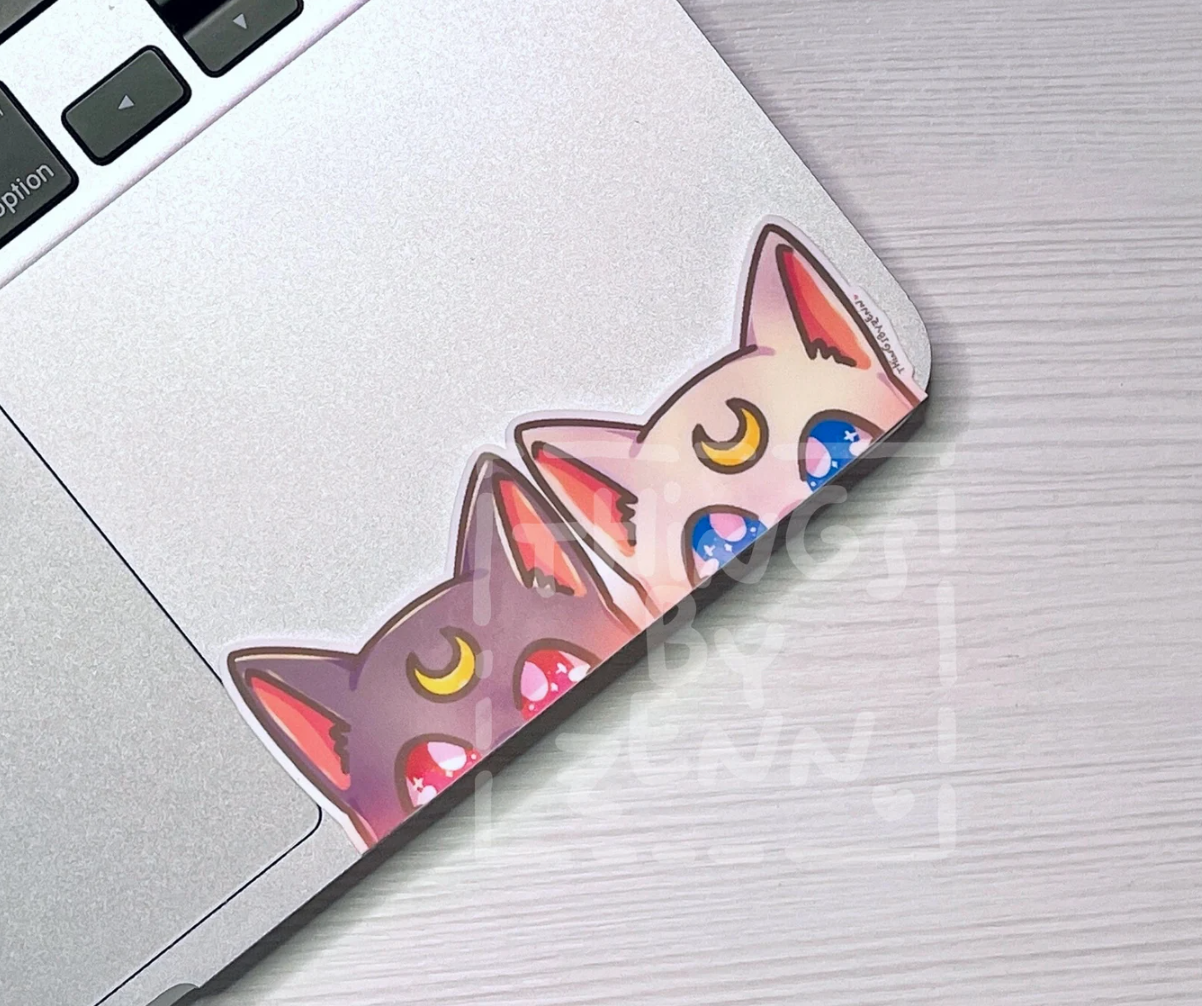 Sailor Moon, Luna & Artemis Peeker Sticker