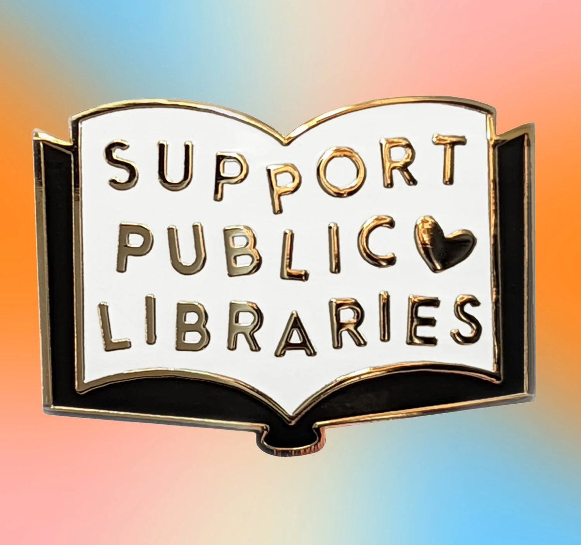 Support Public Libraries pin