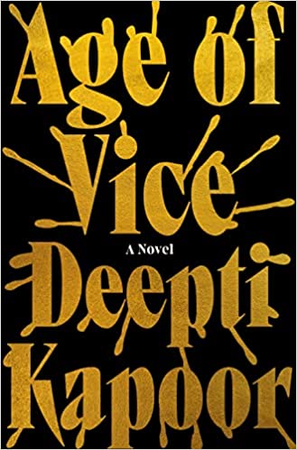 cover of Age of Vice by Deepti Kapoor; black with gold font