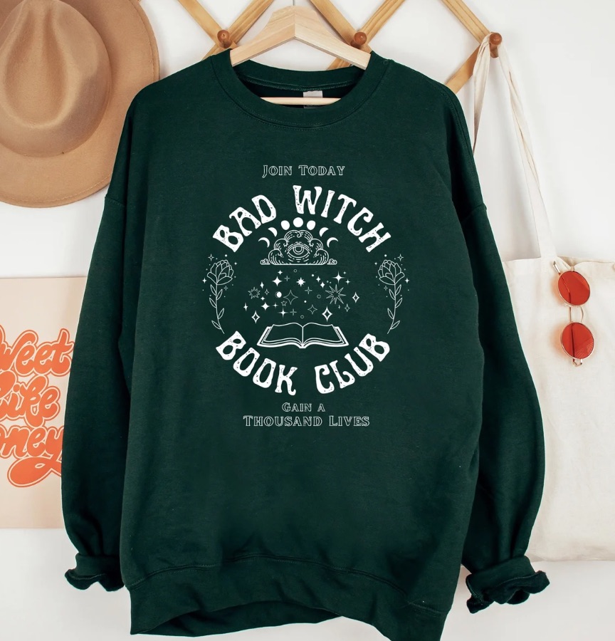 bad witch book club sweatshirt