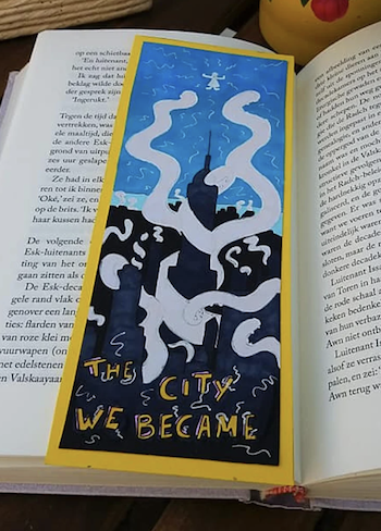 a bookmark inspired by the city we became