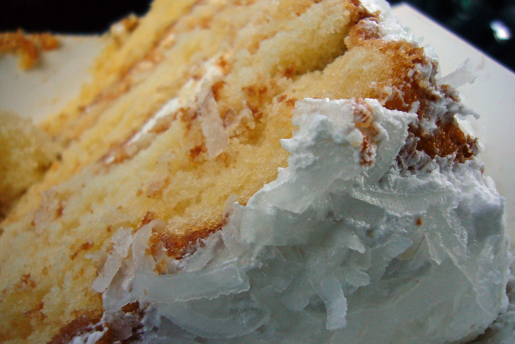 coconut cake slice