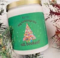 picture of holiday booked candle