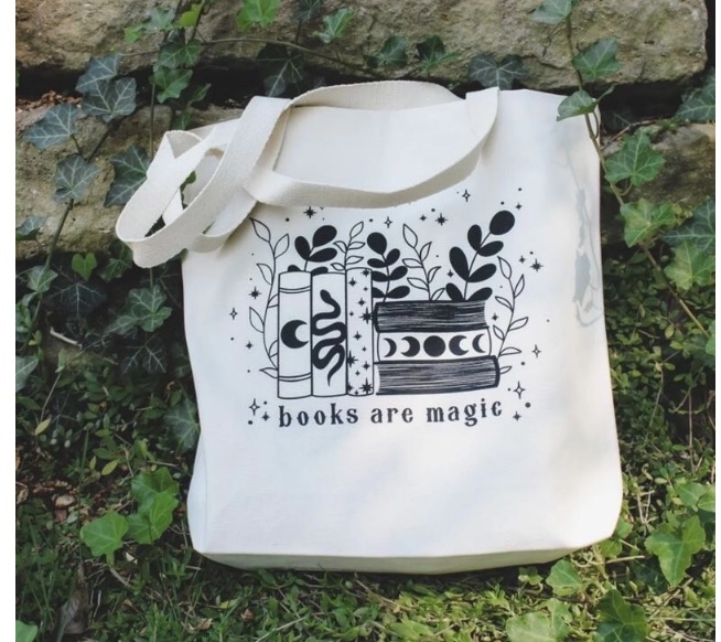 Books are Magic tote bag