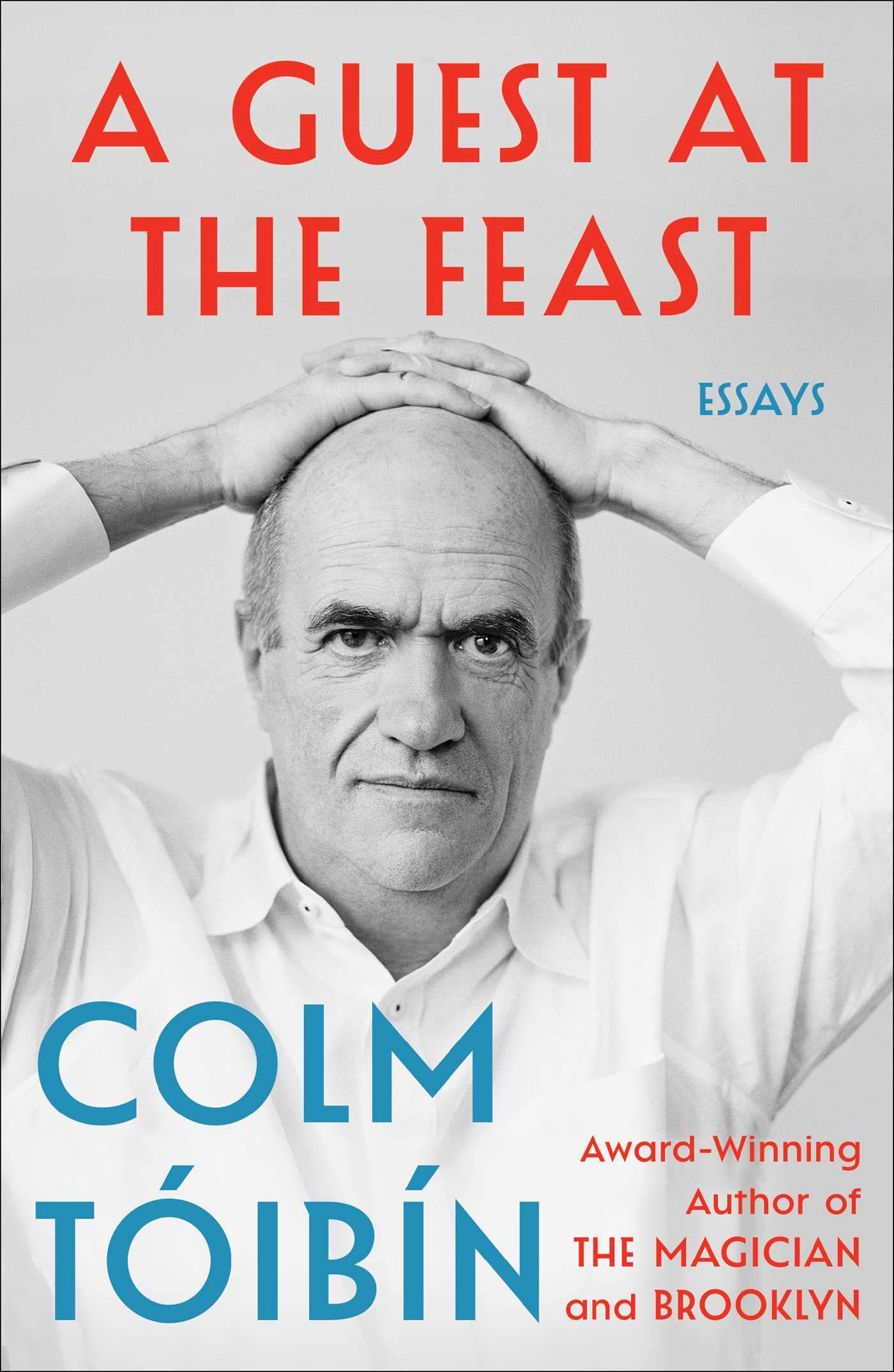 a graphic of the cover of A Guest at the Feast by Colm Tóibín