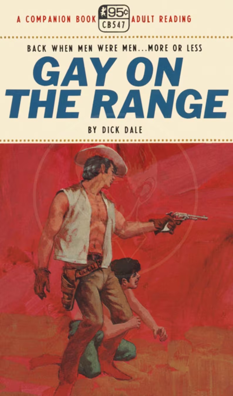 the campy, pulp cover of Gay on the Range