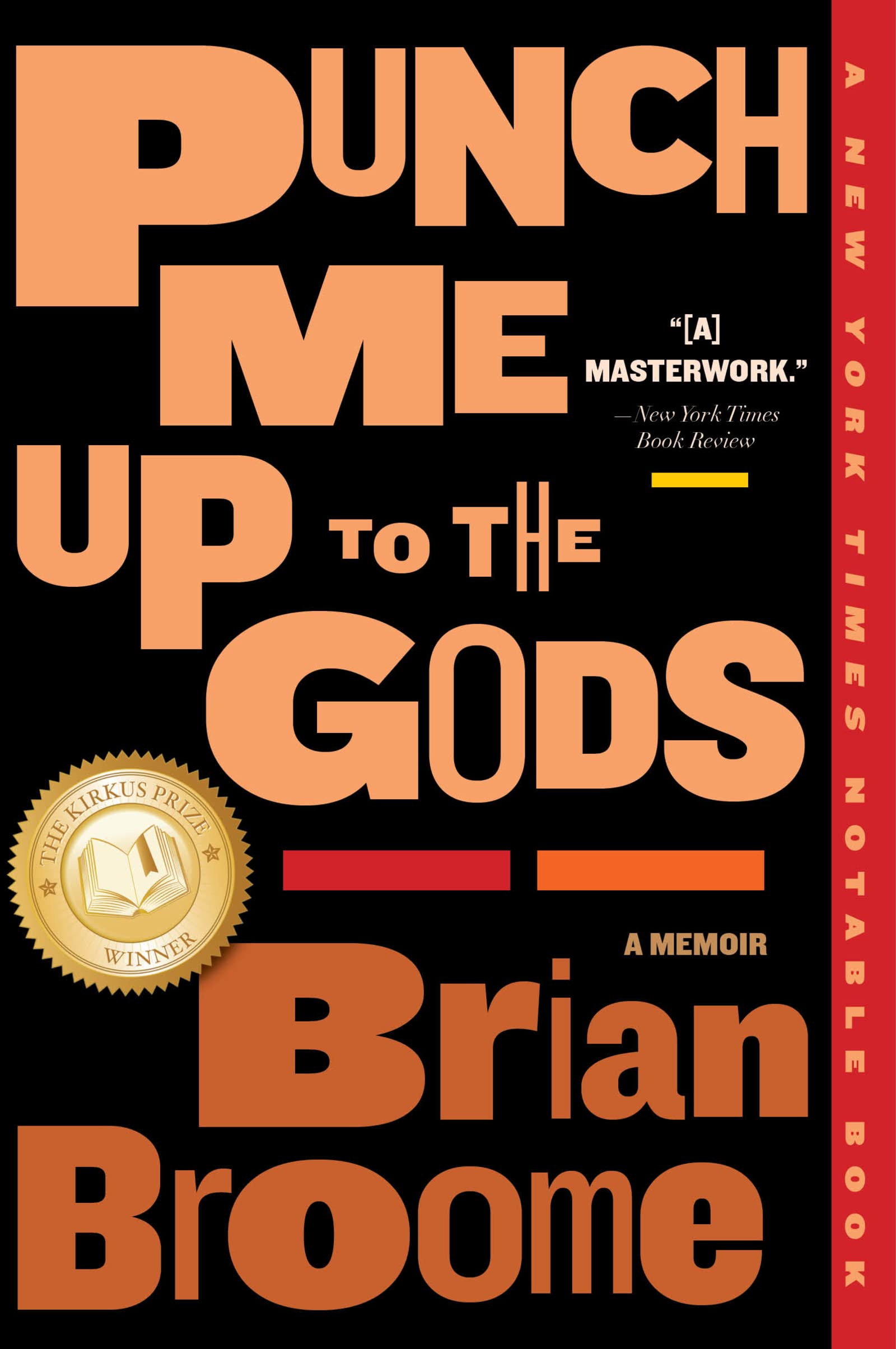 a graphic of the cover of Punch Me Up to the Gods by Brian Broome