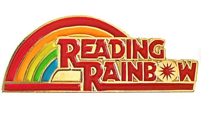  Reading Rainbow Inspired Enamel Pin