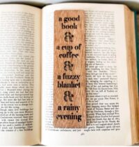 picture of wooden bookmark